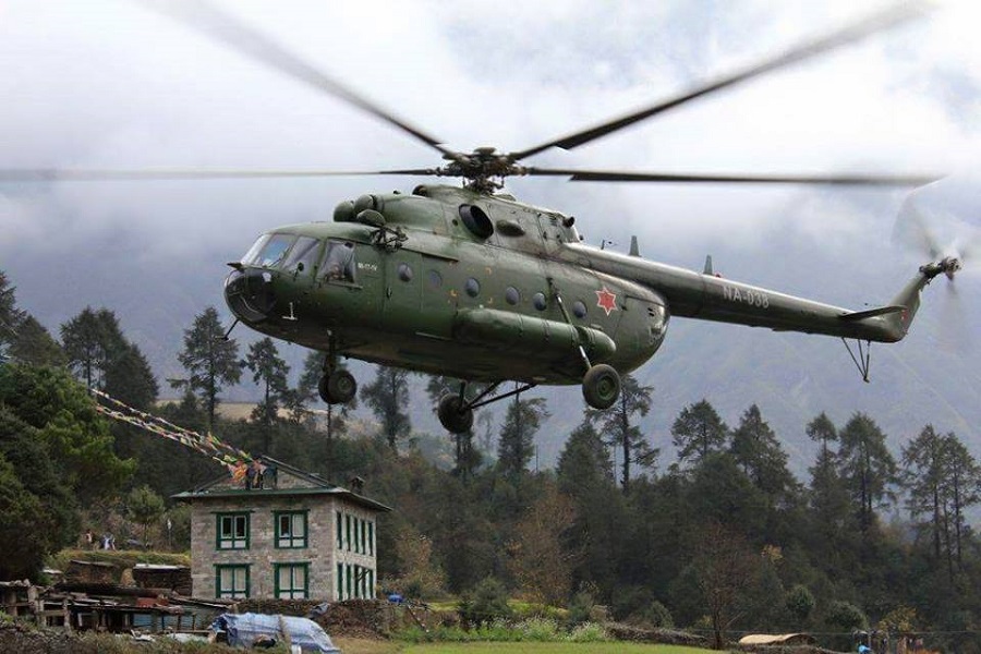 Helicopter nepal army