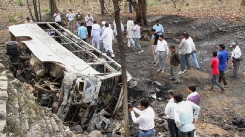 उत्तरी भारतमा बस दुर्घटनामा २८ को मृत्यु