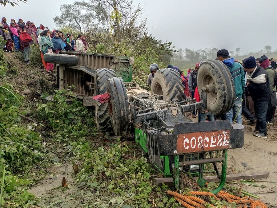 कपिलवस्तुमा ट्याक्टर दुर्घटना, दुई जनाको मृत्यु   