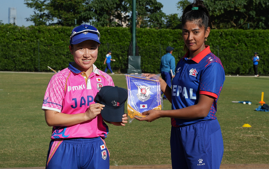 महिला टी–२० सिरिजमा नेपाललाई पहिलो सफलता : जापानलाई ६७ रनले हराउँदै नेपाल विजयी