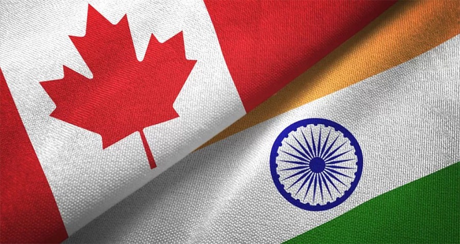 Canada and india flag