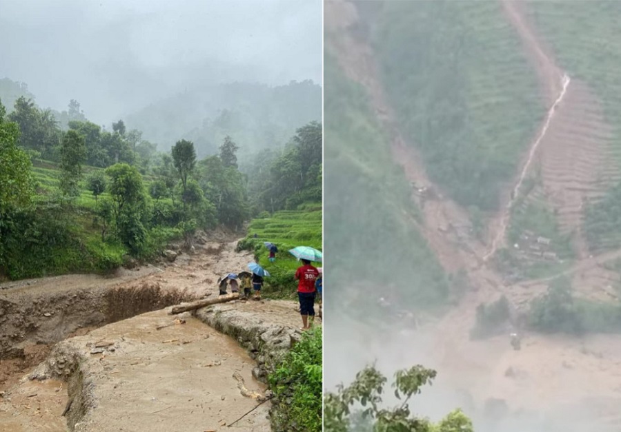 पहिरोमा परी बागलुङ र गुल्मीमा ६ बालबालिकासहित १२ जनाको मृत्यु, उद्धारको प्रयासजारी