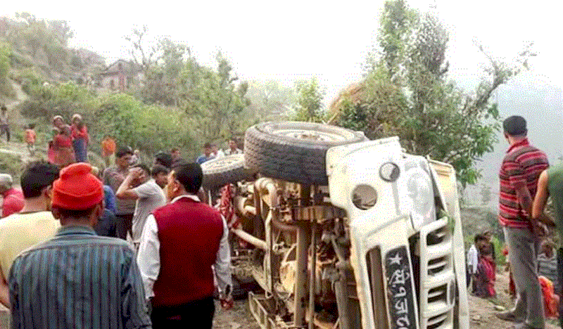 डोटीमा जीप दुर्घटना हुँदा ४ जनाको मृत्यु, १० जना घाइते